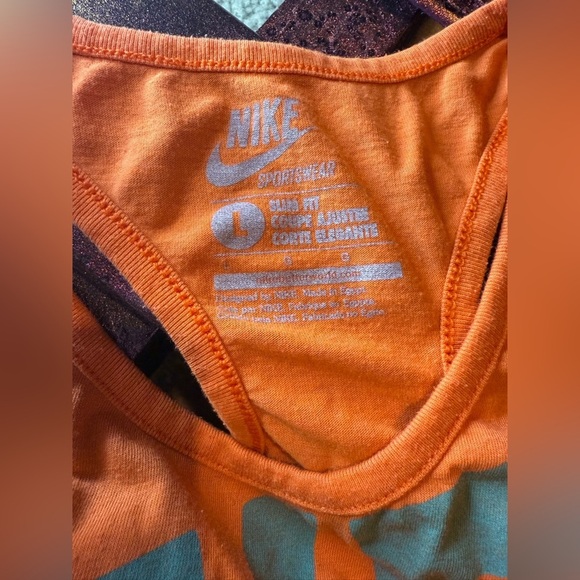 Nike Bright Orange Sports Tank - Picture 3 of 5